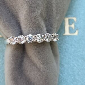 Elegant Silver Moissanite Ring